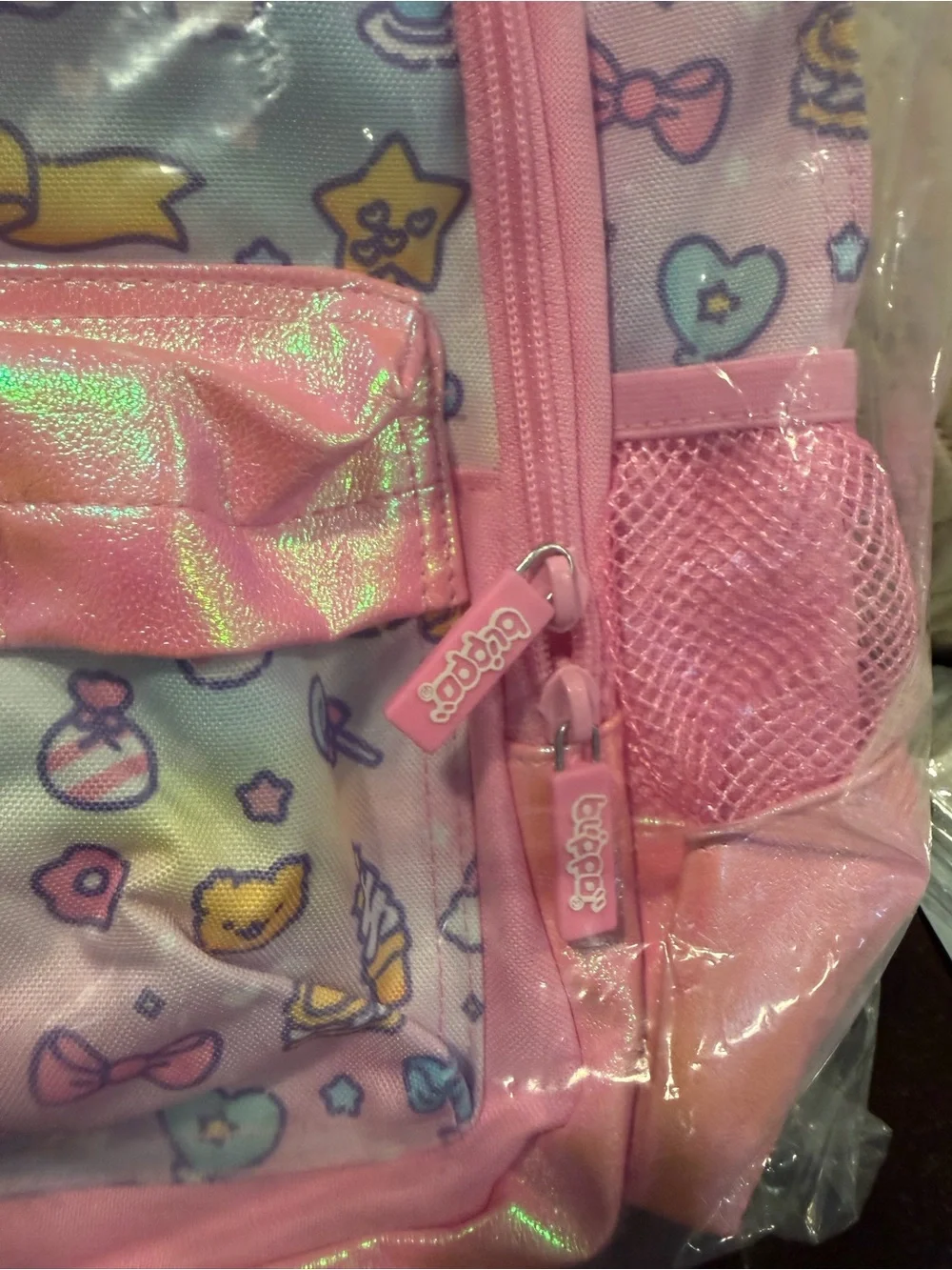 Kids Pink & Lavender Patterned Backpack